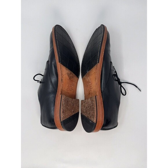 J Crew Mens Shoes Black Oar Stripe Italian Leather Derby Lace Up Formal US 8 - Picture 10 of 14